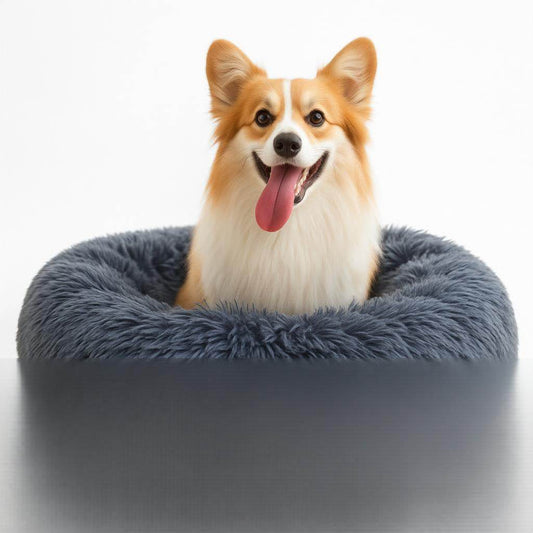 Cama Redonda – Confort Antiestrés para Perros Pequeños y Gatos - Animalia Prime