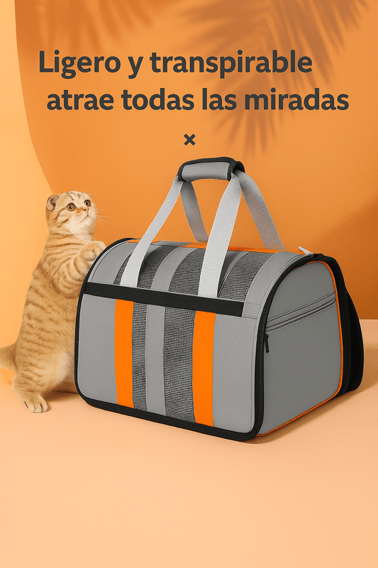 Mochila ventilada transporte. Para gatos y perros - Animalia Prime