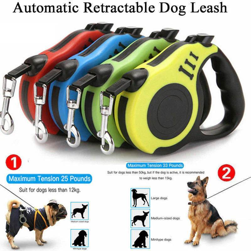Correa retráctil automática para perros - Animalia Prime